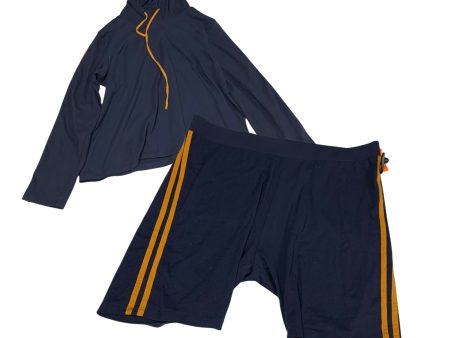 Athletic Shorts 2pc By Feathers In Navy, Size: 2x on Sale