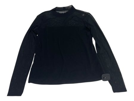 Top Long Sleeve By Banana Republic In Black, Size: M For Sale