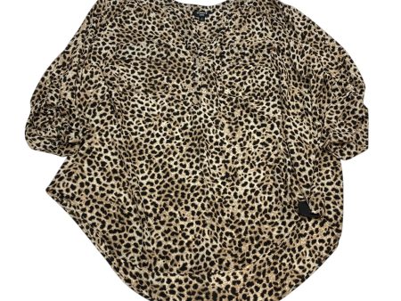 Top Long Sleeve By Torrid In Animal Print, Size: 3x Cheap