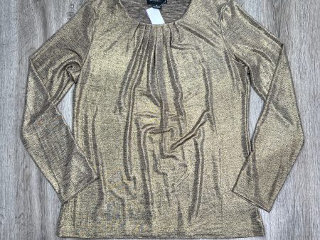 Gold Top Long Sleeve Liz Claiborne, Size M Discount