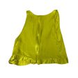 Top Sleeveless By Zara In Green, Size: L Fashion