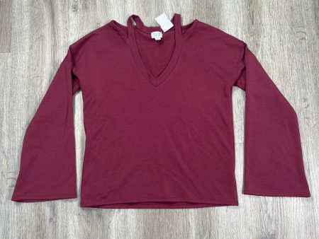 Top Long Sleeve By Peyton Jensen In Pink, Size: Xs Online Sale