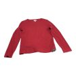 Top Long Sleeve By J. Crew In Red, Size: L Supply