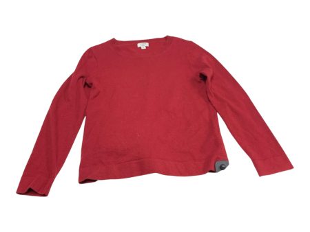 Top Long Sleeve By J. Crew In Red, Size: L Supply