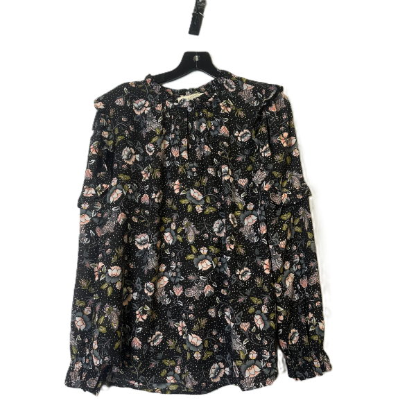 Top Long Sleeve By Loft In Floral Print, Size: M Fashion