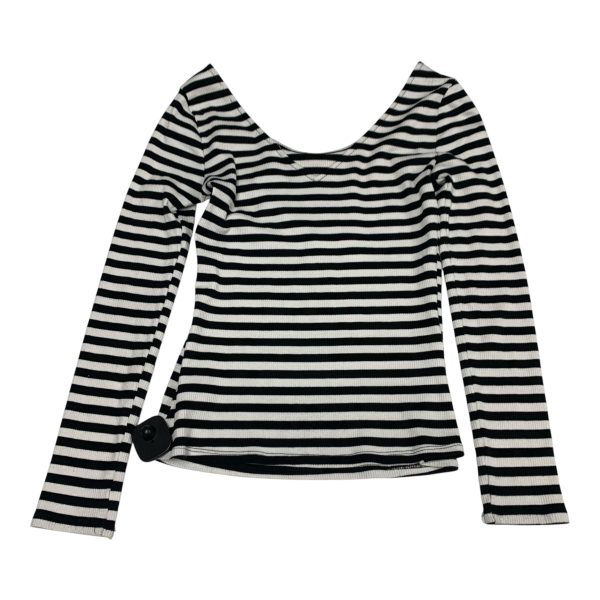 Top Long Sleeve By Who What Wear In Striped Pattern, Size: Xs For Discount