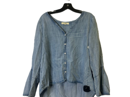 Top Long Sleeve By Clothes Mentor In Blue Denim, Size: S Fashion