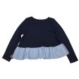 Top Long Sleeve By Crown And Ivy In Navy, Size: Xlp Online Sale