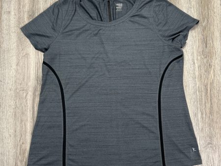 Athletic Top Short Sleeve By Danskin In Grey, Size: Xxl Cheap