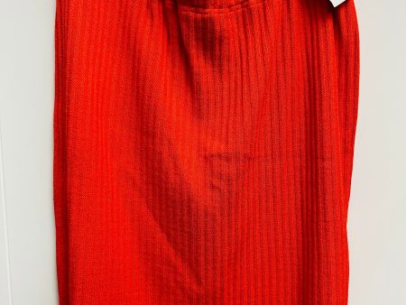 Skirt Luxury Designer By St John Collection In Orange, Size: 10 For Cheap