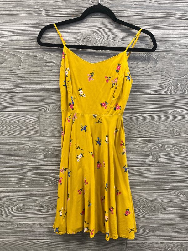 Dress Casual Midi By Old Navy In Yellow, Size: Xs For Discount