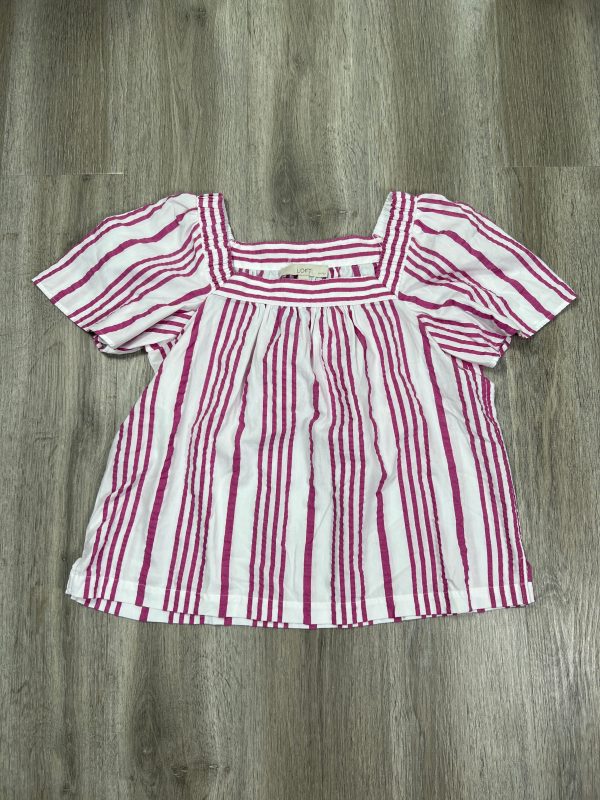 Top Short Sleeve By Loft  Size: Petite L Online Sale