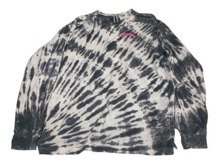 Top Long Sleeve By Pink In Tie Dye Print, Size: L on Sale