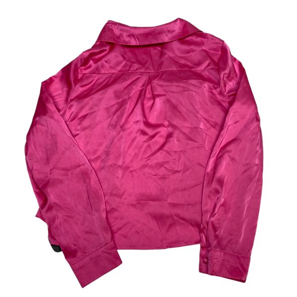 Top Long Sleeve By Iris In Pink, Size: M For Cheap