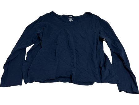 Top Long Sleeve Basic By Sonoma In Navy, Size: Xxl on Sale