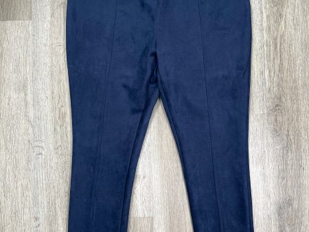 Navy Pants Leggings Andrew Marc, Size Xxl Online