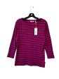 Top Long Sleeve By Vineyard Vines In Blue & Pink, Size: M Supply