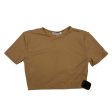 Top Short Sleeve By Zara In Tan, Size: M Online now