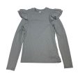 Top Long Sleeve By Gap In Silver, Size: Xs Cheap