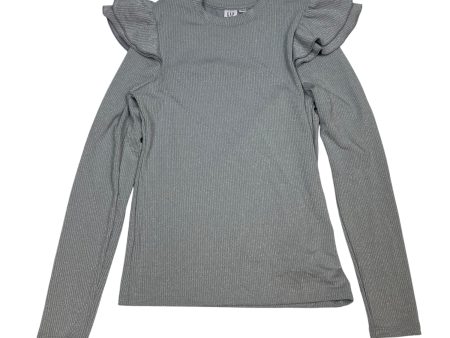 Top Long Sleeve By Gap In Silver, Size: Xs Cheap