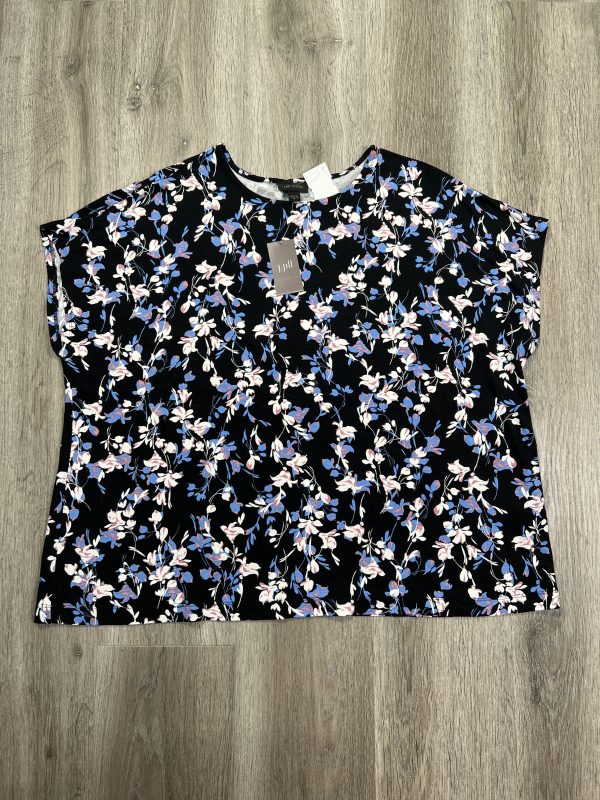 Top Short Sleeve By J. Jill In Floral Print, Size: Xl Hot on Sale