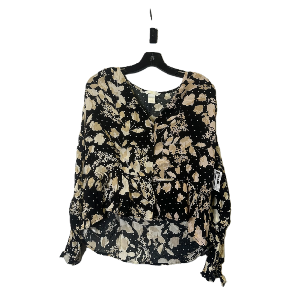 Top Long Sleeve By H&m In Black, Size: 10 Online Sale