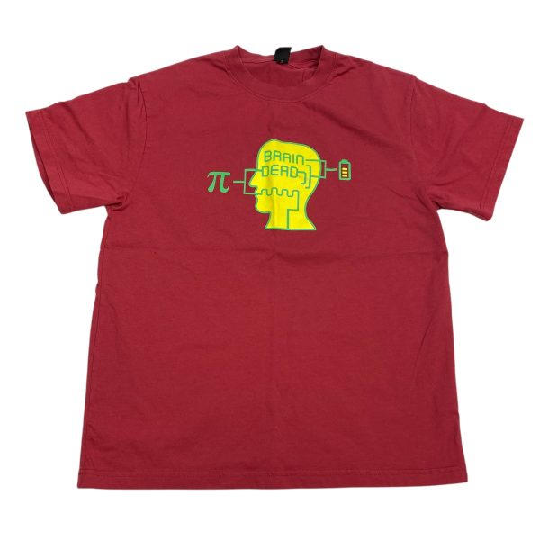 Top Short Sleeve By Brain-Dead)) In Red, Size: S Online Hot Sale