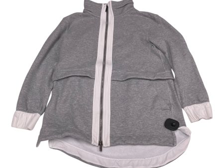 Athletic Jacket By Lululemon In Grey, Size: M For Cheap