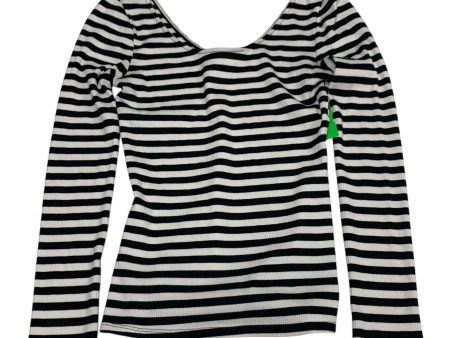 Top Long Sleeve By Who What Wear In Striped Pattern, Size: Xs For Discount