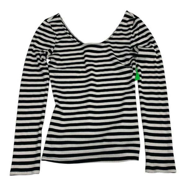 Top Long Sleeve By Who What Wear In Striped Pattern, Size: Xs For Discount