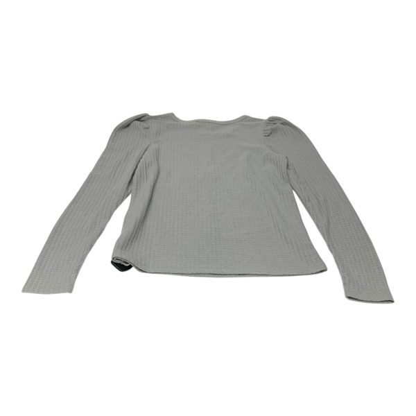 Top Long Sleeve By Philosophy In Grey, Size: M Supply