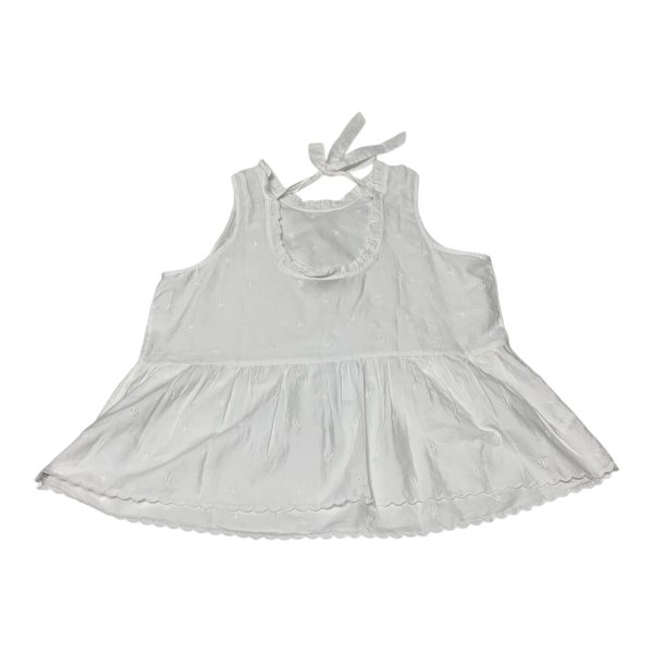 Top Sleeveless By Loft In White, Size: M For Cheap