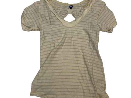 Top Short Sleeve Basic By Free People In Cream, Size: L Sale