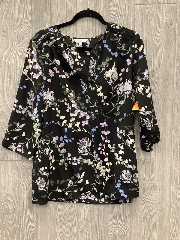 Top Long Sleeve By Croft And Barrow In Floral Print, Size: L Online