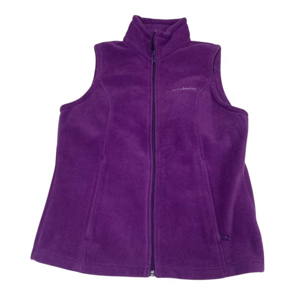 Vest Fleece By Columbia In Purple, Size: M Fashion