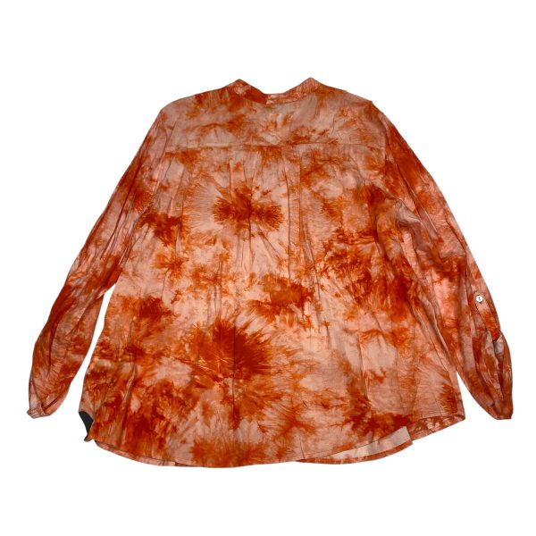 Top Long Sleeve By Ruby Rd In Orange, Size: Xl For Sale