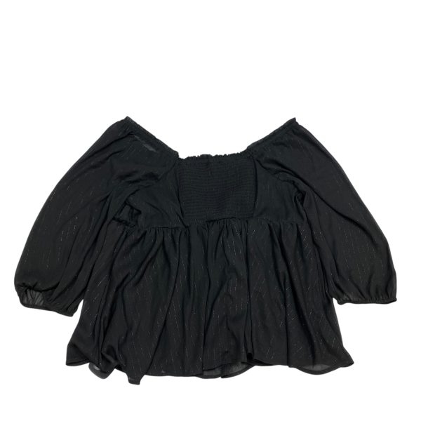 Top Long Sleeve By Torrid In Black, Size: 2x Online Sale