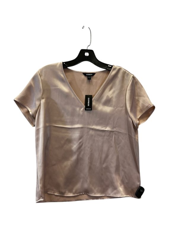 Top Short Sleeve By Express In Peach, Size: S For Sale