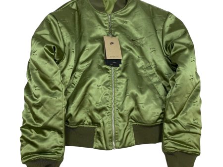 Athletic Jacket By Nike In Green, Size: Xs Cheap