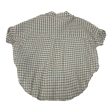 Top Short Sleeve By Madewell In Plaid Pattern, Size: M Cheap