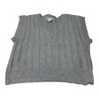 Vest Sweater By Cupcakes And Cashmere In Grey, Size: M For Discount