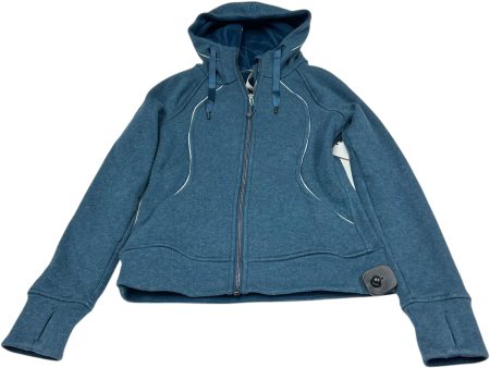 Athletic Jacket By Lululemon In Blue, Size: S on Sale