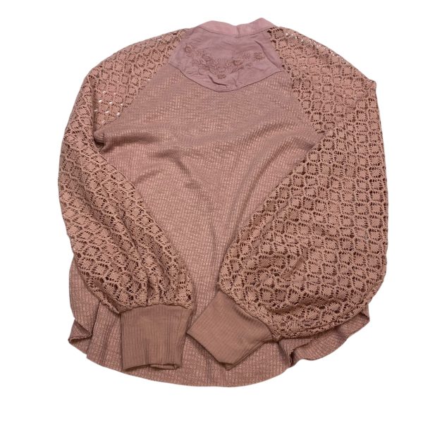 Top Long Sleeve By Free People In Pink, Size: Xs Supply