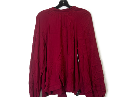 Top Long Sleeve By A New Day In Pink, Size: L Discount