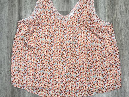 Floral Print Tank Top Lc Lauren Conrad, Size 1x For Sale