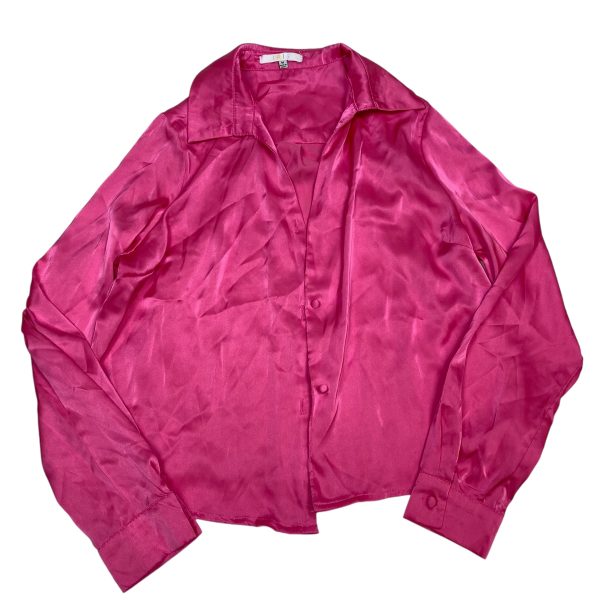 Top Long Sleeve By Iris In Pink, Size: M For Cheap