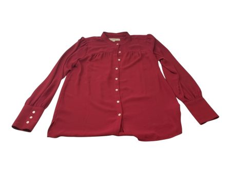 Top Long Sleeve By Loft In Red, Size: Xs Sale