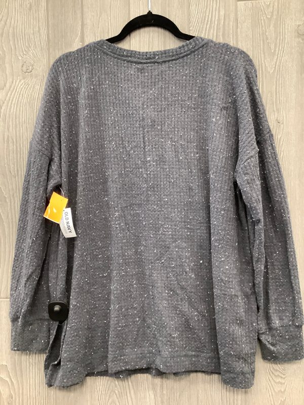 Top Long Sleeve By Old Navy In Grey, Size: L Supply