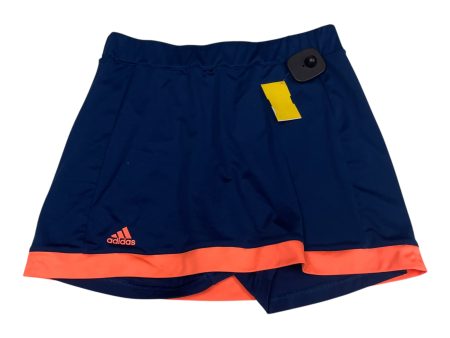 Athletic Skort By Adidas In Blue, Size: Xl Discount