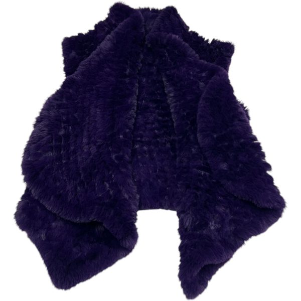 Vest Faux Fur & Sherpa By Stella + Lorenzo In Purple, Size: S For Discount